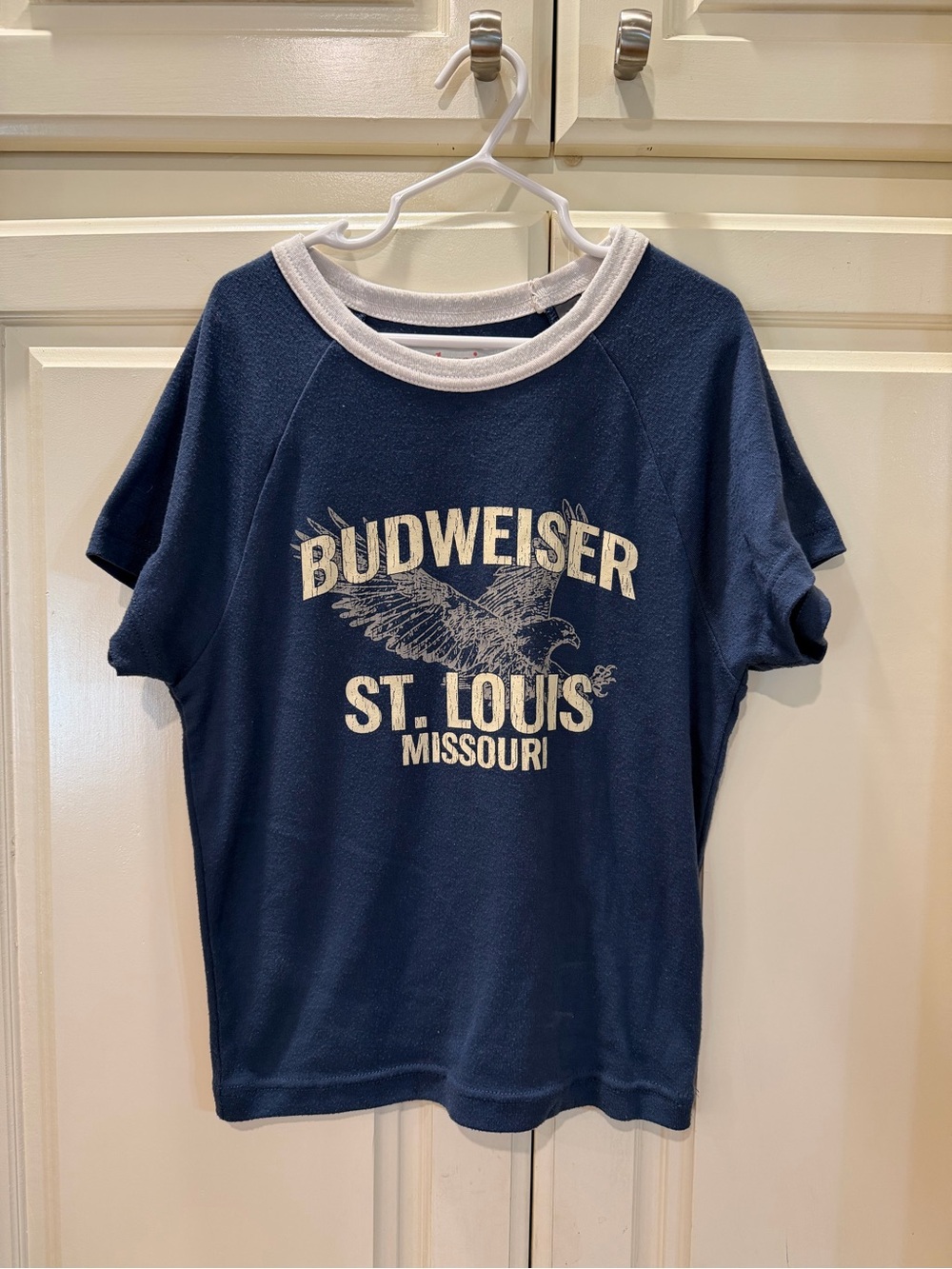 💜Budweiser Women’s' Navy Blue Graphic Tee - St. Louis